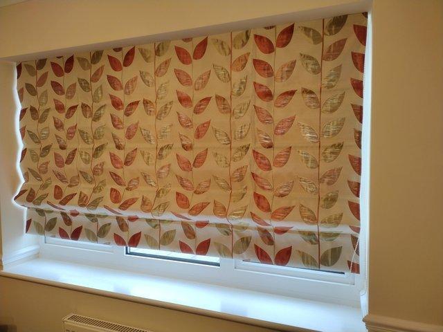 Preview of the first image of Lined quality fabric roman blind.
