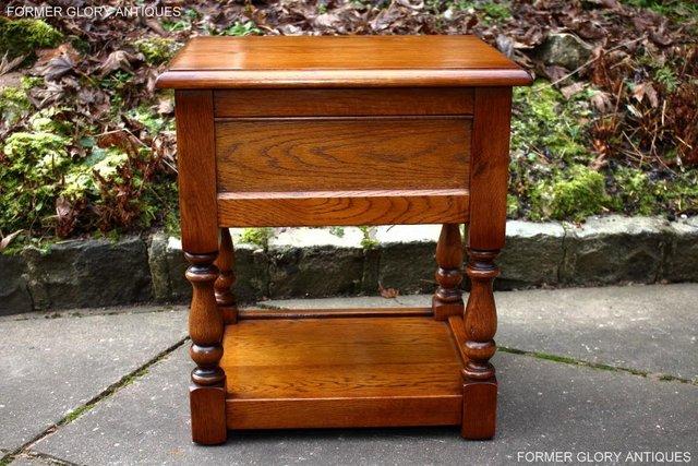 Image 89 of OLD CHARM LIGHT OAK PHONE LAMP TABLE BEDSIDE CABINET STAND