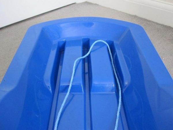 Image 3 of Blue plastic Sledge great for snow and sand