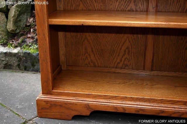 Image 73 of AN OLD CHARM VINTAGE OAK OPEN BOOKCASE CD DVD CABINET STAND