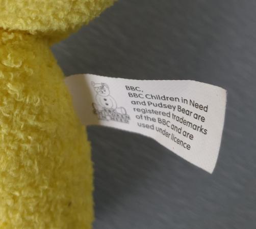 Image 17 of Children in Need Small Pudsey Bear Soft Toy & Key Ring..