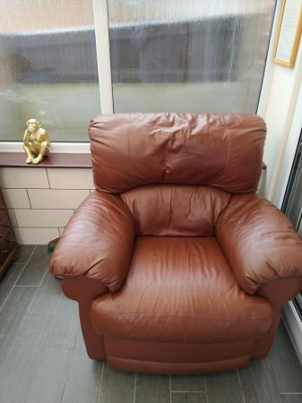 Image 3 of TWO SEATER SETTEE AND CHAIR IN GOOD CONDITION