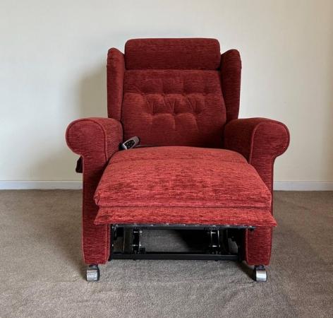 Image 5 of WILLOWBROOK ELECTRIC RISER RECLINER RED CHAIR ~ CAN DELIVER