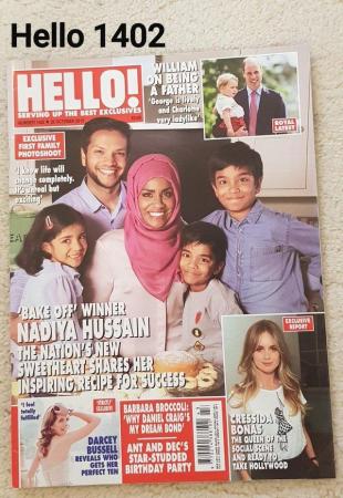 Image 1 of Hello Magazine 1402 - Bake Off Winner Nadiya Hussain