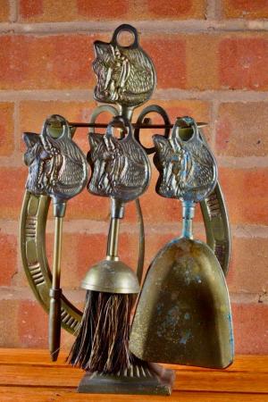 Image 2 of Solid Brass Hearth Tools