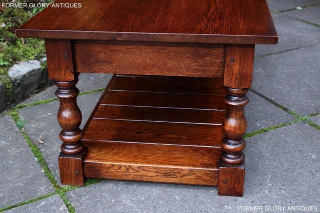 Image 102 of TAYLOR & Co STRESSED OAK THREE DRAWER POTBOARD COFFEE TABLE