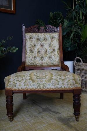 Image 3 of Late Victorian Edwardian Arts & Crafts Parlour Chair