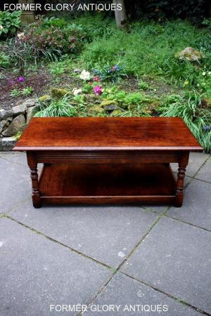 Image 53 of A TITCHMARSH AND GOODWIN STYLE OAK TWO DRAWER COFFEE TABLE