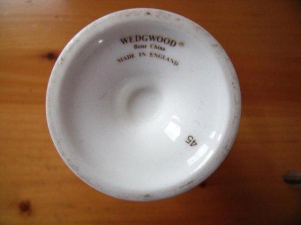 Image 3 of Wedgwood bone china Campion trumpet vase.