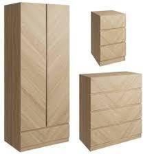Preview of the first image of CATANIA 2 DOOR 1 DRAWER WARDROBE, 4 DRAWER CHEST AND BEDSIDE.