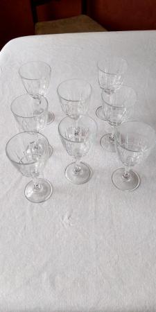 Image 1 of Eightattractive and matching wine glasses