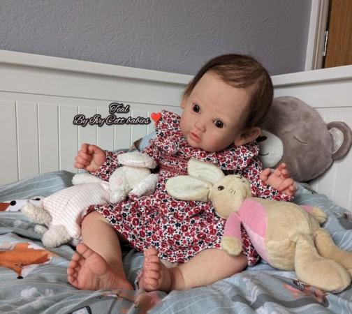 Image 3 of Big Baby Reborn Doll Teal Limited Edition --New--