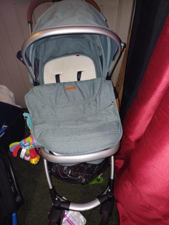 Image 3 of Lovely teal travel system