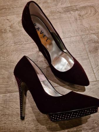 Image 2 of Brand New Wine Coloured Shoes size 6