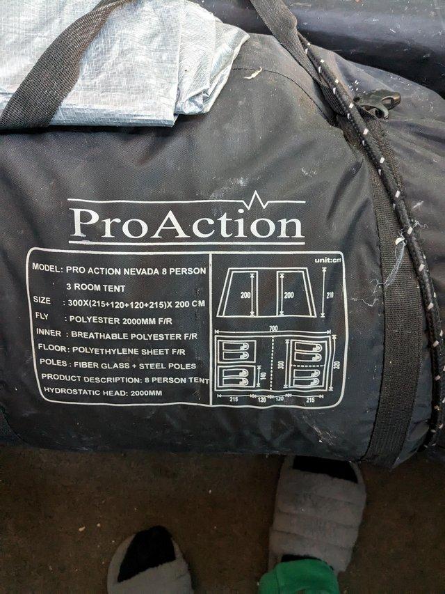 Preview of the first image of Proactive 8 person tent in really good condition.