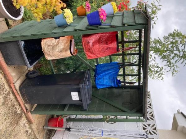 Image 1 of Garden tidy Bin & basket waste storage.