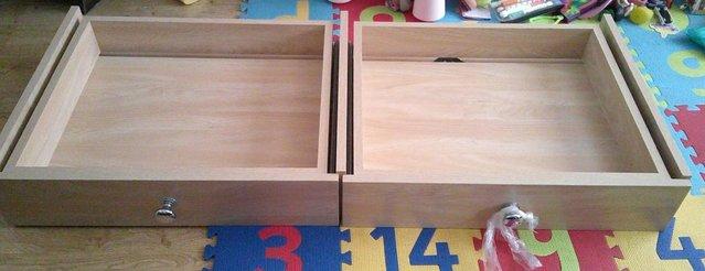 Preview of the first image of Handmade Wooden Under-Bed Drawer Unit.