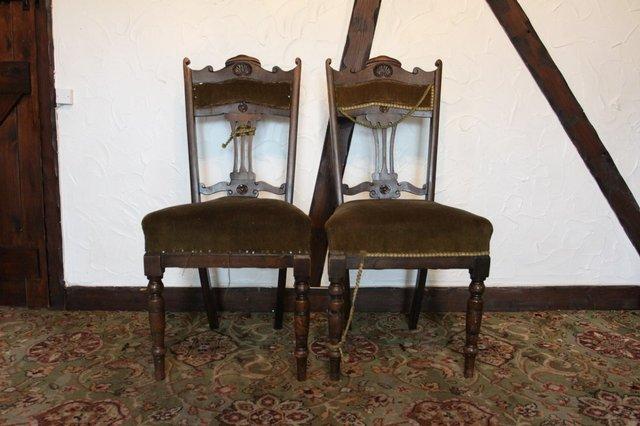 Preview of the first image of Antique Dining Chairs set of 4 - Must Go Offers.