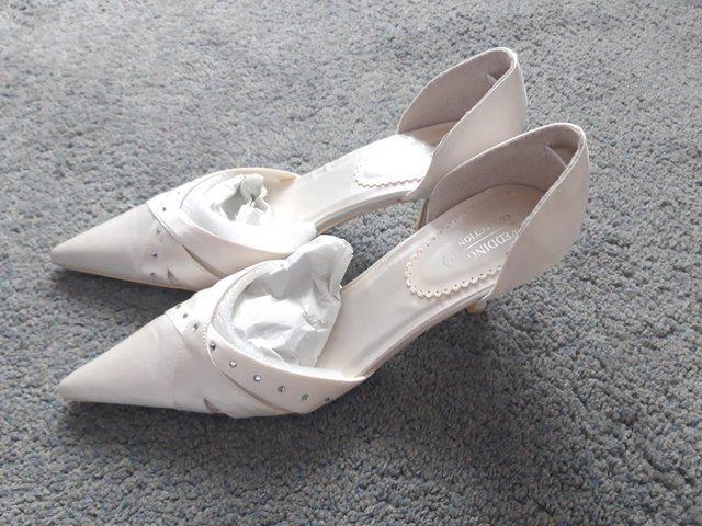 Preview of the first image of BHS BRIDAL WEDDING SHOES FOR SALE- BRAND NEW, NEVER WORN!.