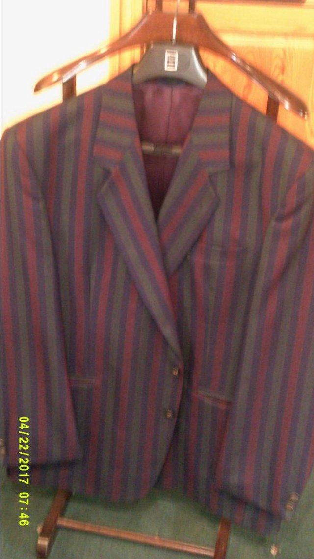 Preview of the first image of Stripe Jacket By skopes of England. Size 46 inch..