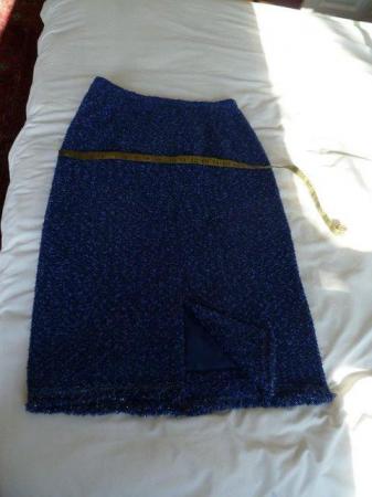 Image 3 of Blue Liola skirt and jacket, size 16 price inc P&P