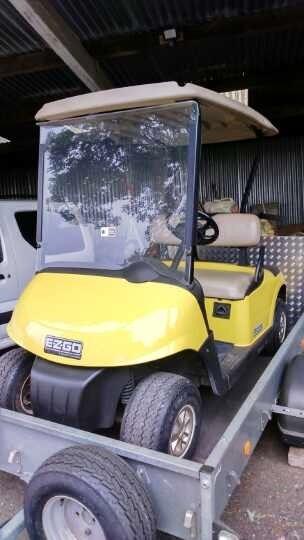 Preview of the first image of ezgo golf buggy & trailler.