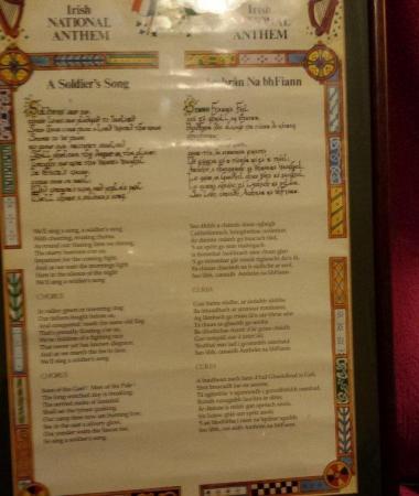 Image 4 of Irish National Anthem, Framed Copy fof