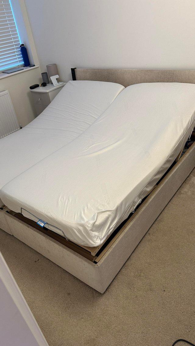 Preview of the first image of Adjustable superking bed.......