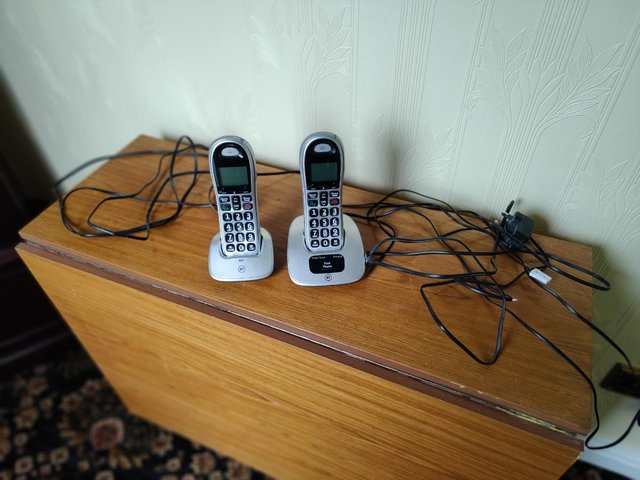 Preview of the first image of Telephone – BT4000 Big Button Cordless Telephone – 2 handset.