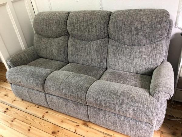 Image 1 of Three seater settee in grey