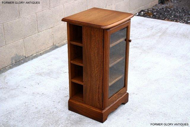 Image 82 of AN ERCOL GOLDEN DAWN CD CABINET CUPBOARD LAMP TABLE STAND