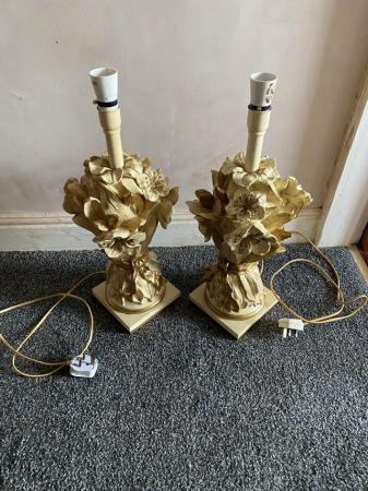 Image 2 of Pair of Moulded Resin Table Lamps