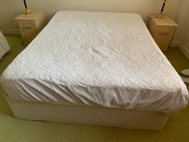 Preview of the first image of Double bed 160cm x 190cm with mattress.