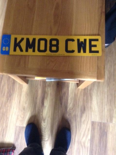 Preview of the first image of number plate on retention now for sale as no vehicle.
