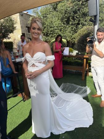 Image 2 of Enzoani blue wedding dress