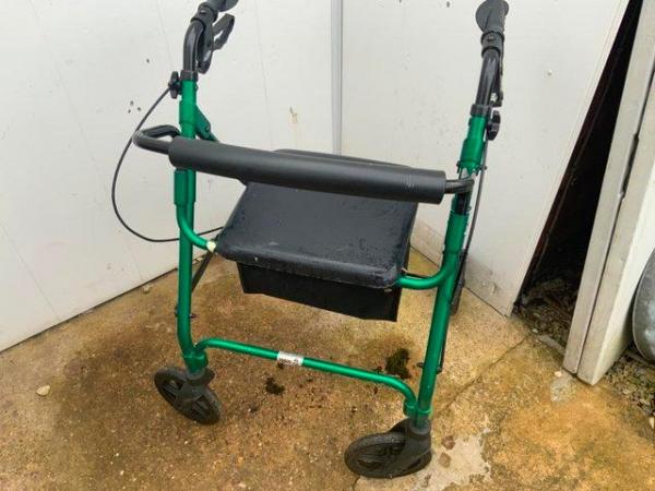 Image 3 of Days trolley aid with seat and underneath storage