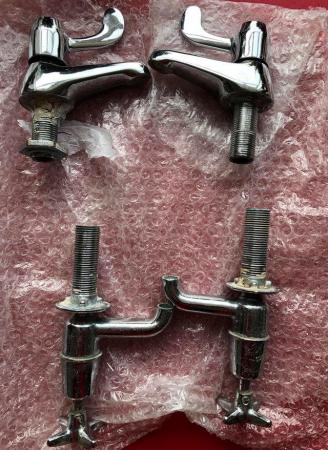 Image 3 of 2 sets of vintage taps, from the 1960’s/70’s