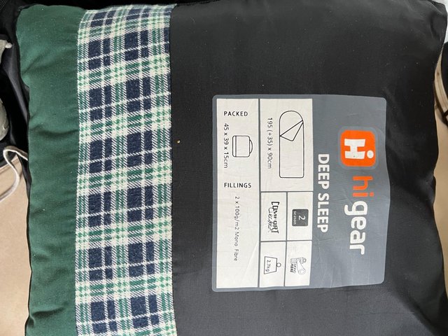 Preview of the first image of Two good quality Deep sleep, sleeping bags dry cleaned..