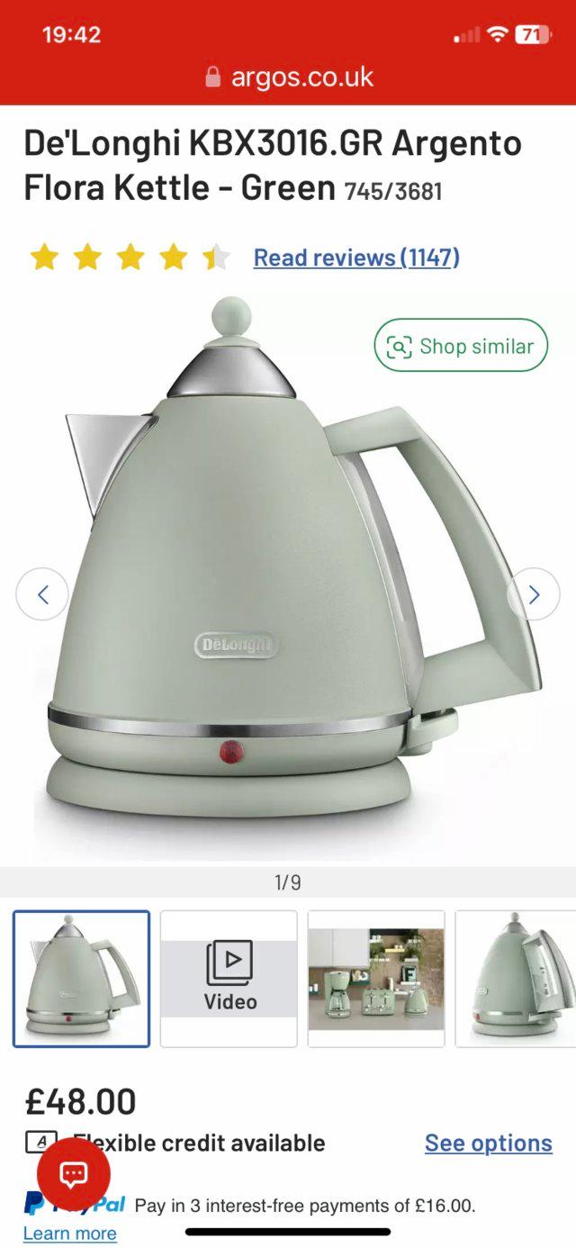 Delonghi Kettle For Sale Collection Only For Sale in Worcester