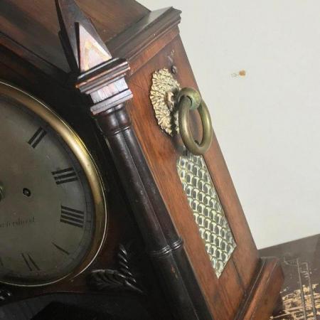 Image 8 of Steeple Clock double Fusee Rosewood cased