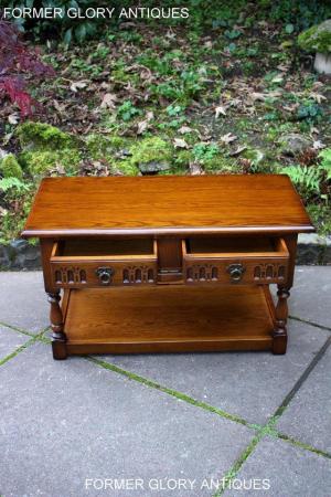 Image 71 of OLD CHARM LIGHT OAK TWO DRAWER COFFEE TABLE TV MEDIA STAND