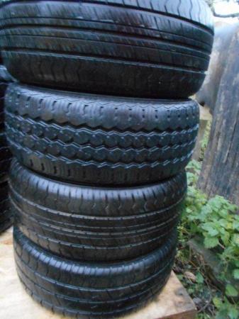 Image 1 of Set of 4 trailer tyres 195 / 50R 13 Ifor Williams Bateson