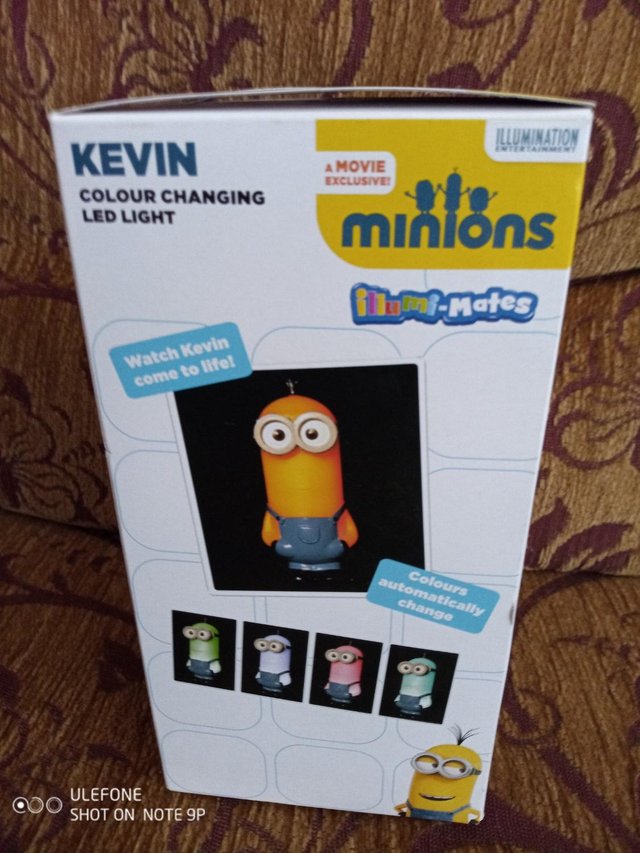 Preview of the first image of Minions Illumi-mates colour changing LED light, BNIB.