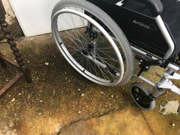 Image 2 of Wheelchair ultra lightweight foldaway flat.