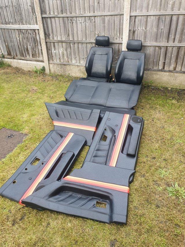 Preview of the first image of MK2 VW GOLF GTI 3DR FULLY LEATHER INTERIOR SEATS.