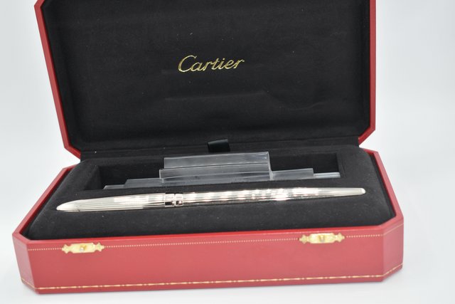 Image 1 of Cartier Limited Edition Platinum Calligraphy Fountain Pen