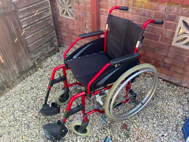 Preview of the first image of Light weight wheelchair Fenetic push or self propelled.