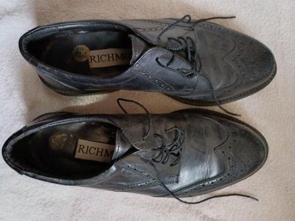 Image 2 of Richmond Upper Leather Black Shoes Size 8