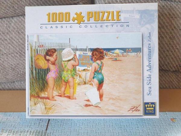 Image 2 of 1000 piece jigsaw called SEA SIDE ADVENTURES by King puzzles