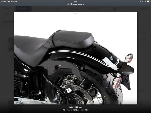 Preview of the first image of Bmw R18 C bow luggage frames. Used only once..